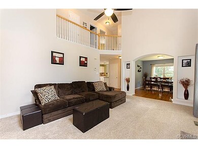 Family Room, Dining Room, and Second Floor Balcony