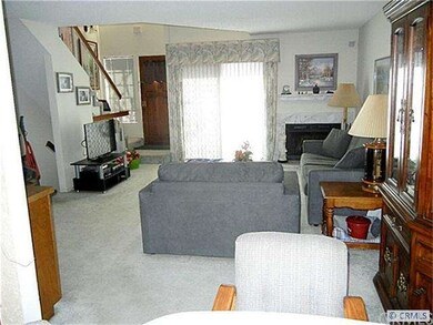 Large Living Room has cathedral ceilings and a mar