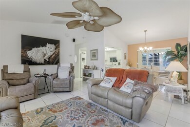 Matching tiled floors throughout the entire home.