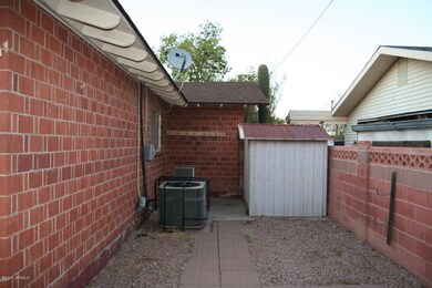 Side Yard area with Storage Shed