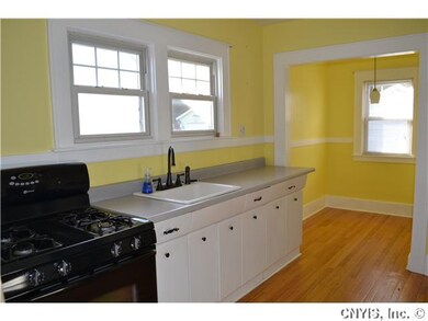Kitchen. The bright kitchen receives lots of natur