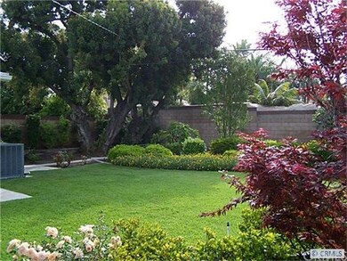 rear yard; block wall fencing