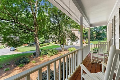View of covered porch