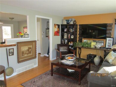 Light, bright living space with big picture window