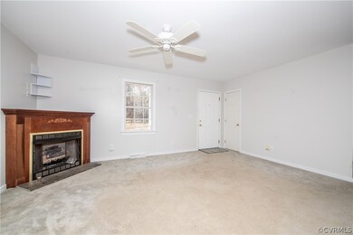 Family Room with gas fireplace