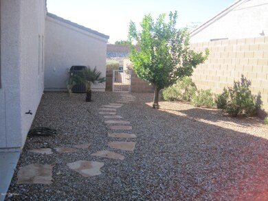 Big side area of the backyard