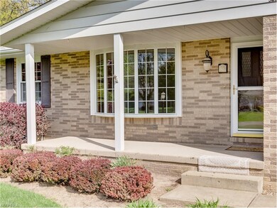 Charming front porch overlooking a quiet street