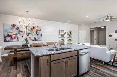 ***This photo was taken from a previously built Hemingway townhouse**  Large Island offers Counter seating.