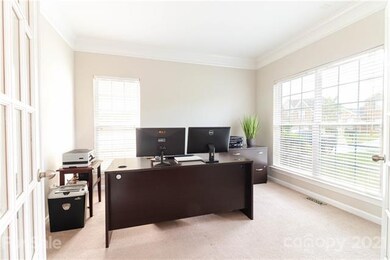 Office with french doors
