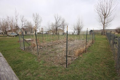 Fenced garden area