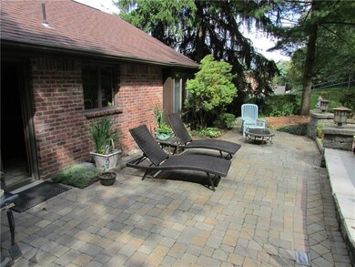 Private patio in back of house