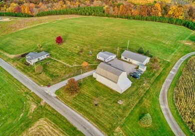 Arial view of property