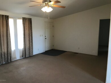 living room from dining area