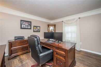 Large office space could be used as a living room.