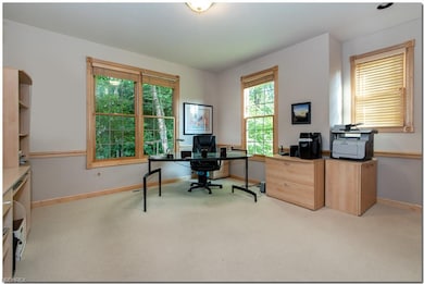 Private office has closet and attached full bath a
