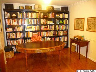 Dining room being utilized as a study