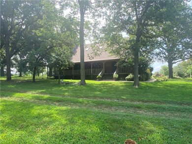 North side of the home (wrap around porch).