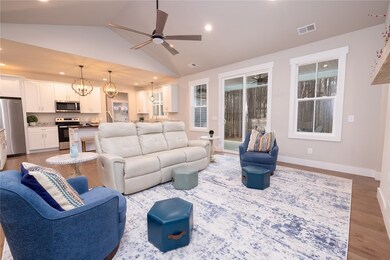 Living room kitchen view