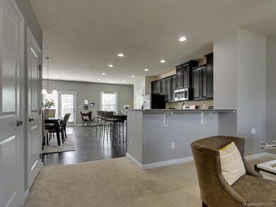 Large kitchen off of the family room.
