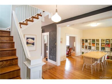 Warm and open entry foyer