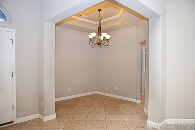 Formal Dining area with tray ceilings