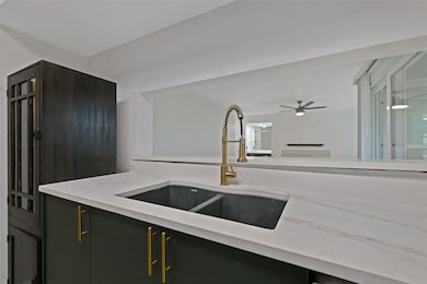 Kitchen and living room view