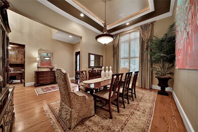 Dining room is located off the entry, and easy acc