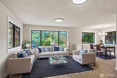 Living Room Upstairs and Dining Room -Virtually Staged
