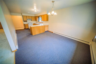 Large eat in Kitchen with open dining concept.