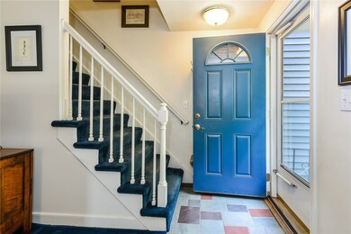 Entry with slate flooring