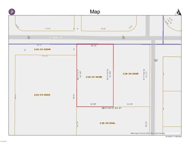 Boise Parcel map for Lot MSG 218 39 004