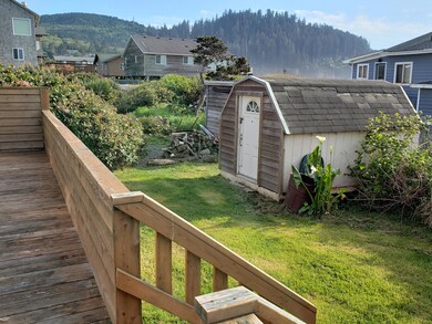 garden shed in yard