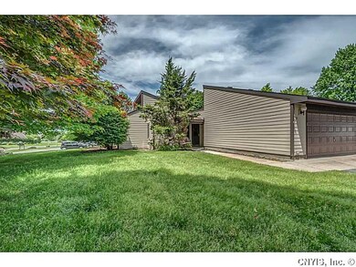 Exterior Front. LARGE SIDE YARD WITH TALL TREES FO