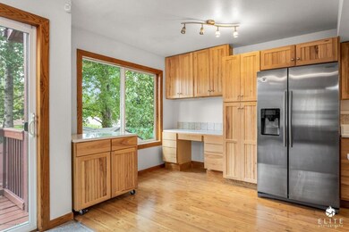 Large windows off kitchen