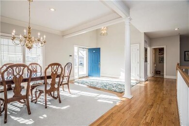 Lots of good light throughout this home.  HUGE din