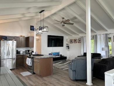 Upstairs kitchen/living room