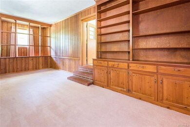 Large family room with built-ins