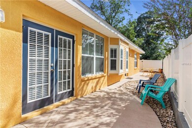 Privacy Fenced Side Patio