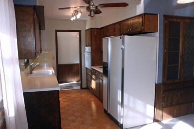 View of kitchen from the dining room.