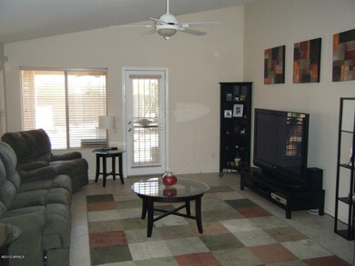 great room with vaulted ceilings