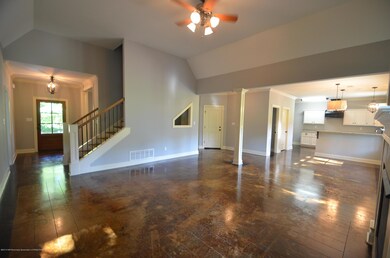 Great room with view of the kitchen