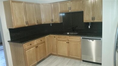 granite countertops and backsplash with new cabine