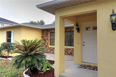 open patio greets you...