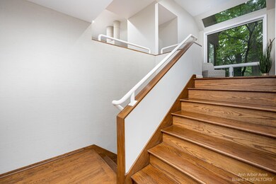 From entrance landing up to main floor
