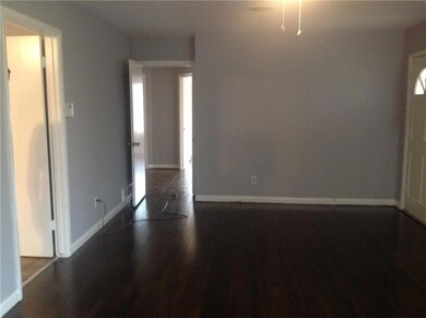 View from living room to the hall