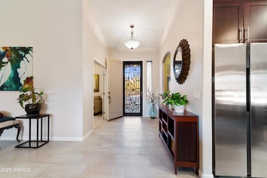 Screened security entry door