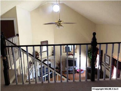 Another view of living room from loft