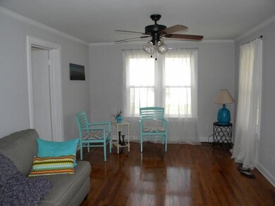 Living room with hardwood floors