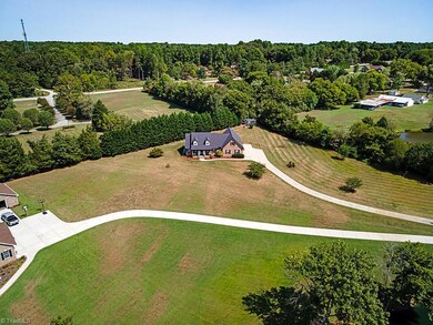 Overhead view of the property showing the privacy of the home!