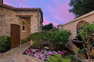 Welcoming courtyard features a water fountain hear